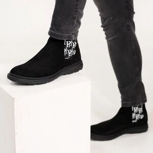 Men's Suede Leather Chelsea Boots | Pull-on | Handmade